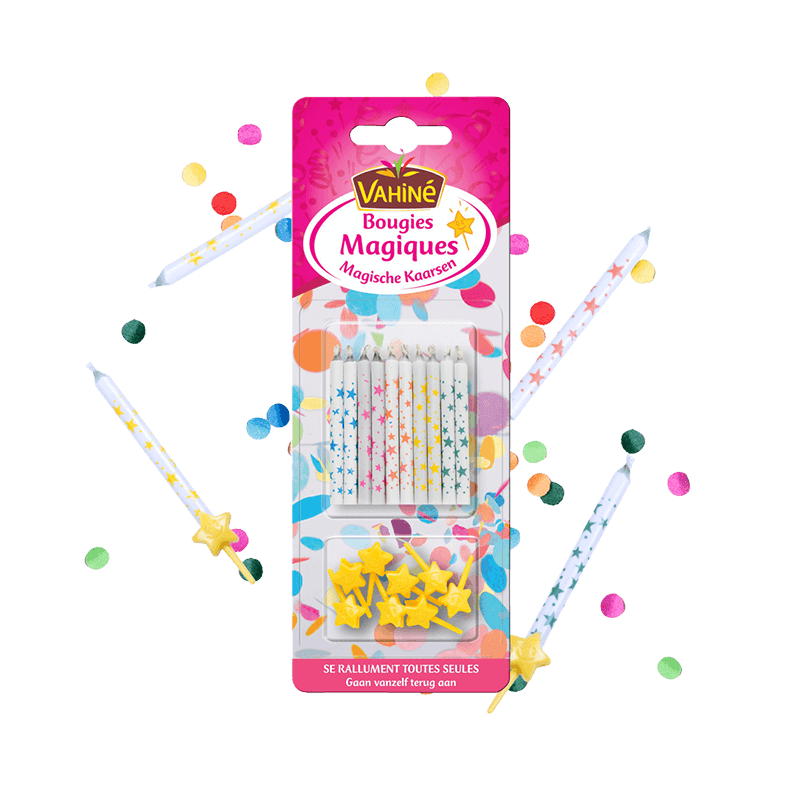 VAHINE Bougies Magiques  Anniversaire/ Magic birthday candles