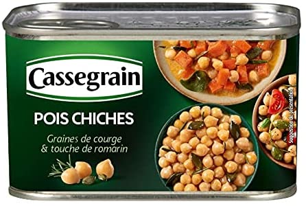 CASSEGRAIN Pois Chiches, graines de courge et romarin/ Chickpeas,pumpkin seeds and rosemary 400g