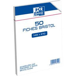 OXFORD 50 Perforated Bristol Sheet / Fiches Bristol perforées 148x210 - TheLittleMart