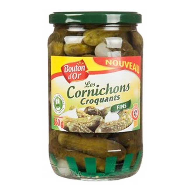 Cornichons fins/  Thin & Crackling Pickles Bouton D'Or - TheLittleMart
