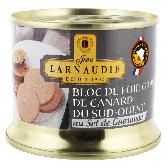 Bloc de foie gras de canard au sel de Guérande LARNAUDIE 150g