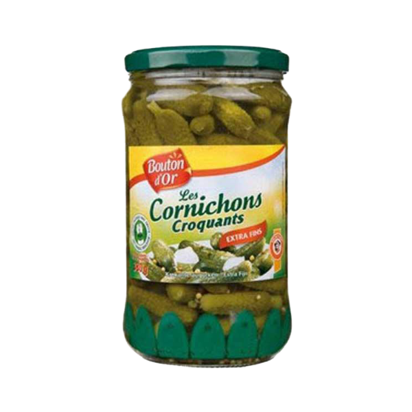 Cornichons extra -fins / Extra Thin & Crackling Pickles Bouton D'Or - TheLittleMart