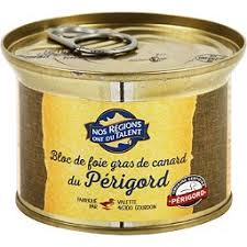 Bloc de foie gras de canard du Perigord Nos regions ont du talent 130g