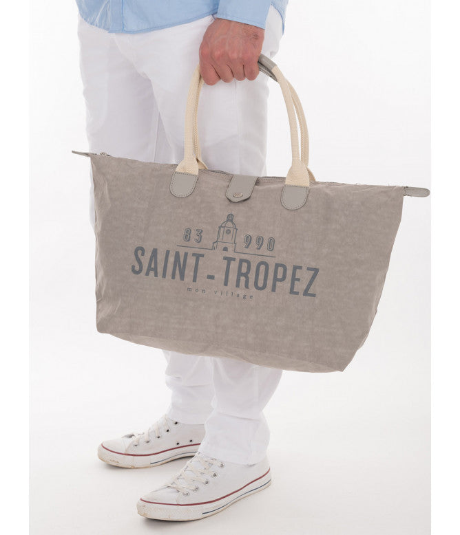 KIWI Saint Tropez  Sac emblème gris medium - TheLittleMart.com