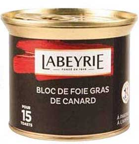 Foie gras de canard / Duck Foie Gras Block LABEYRIE 150g
