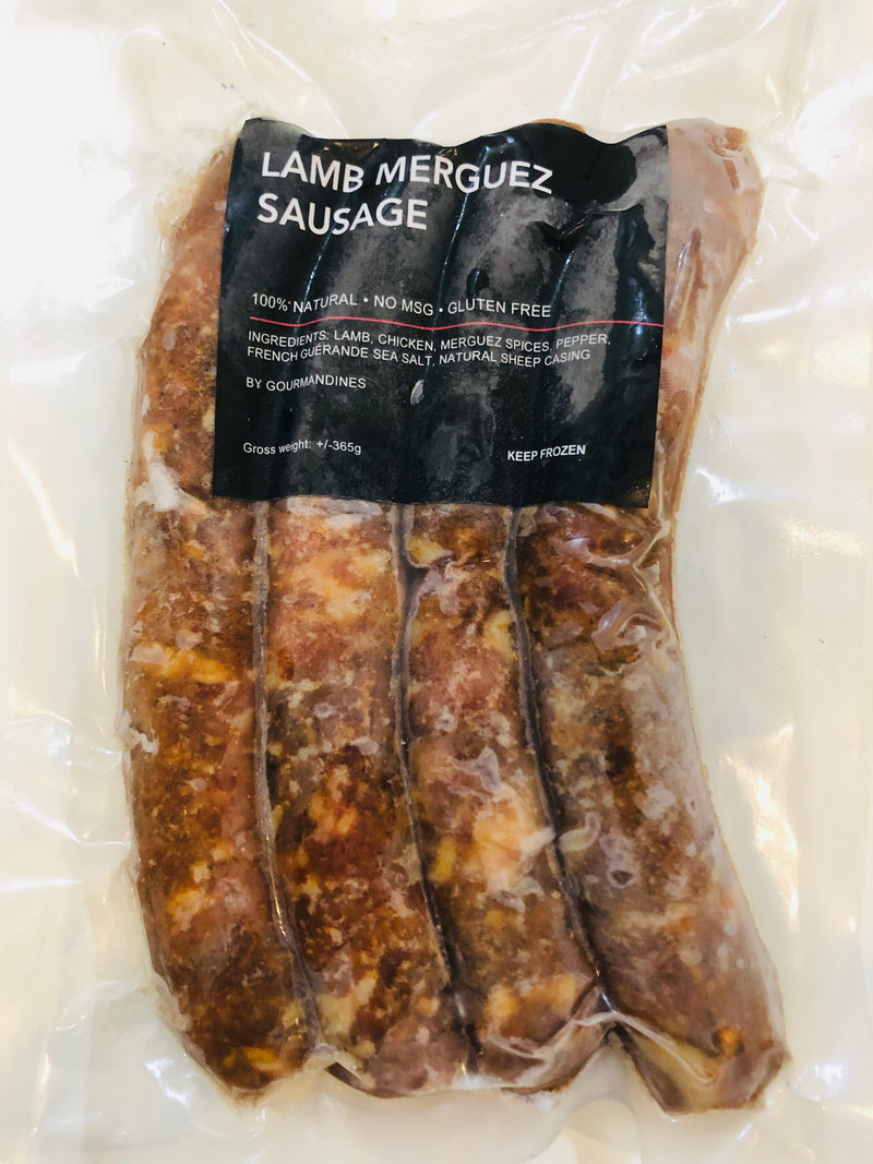 Saucisses Merguez à l'Agneau surgelées / Frozen Lamb Merguez Sausages By Gourmandines